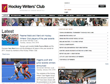 Tablet Screenshot of hockeywritersclub.com
